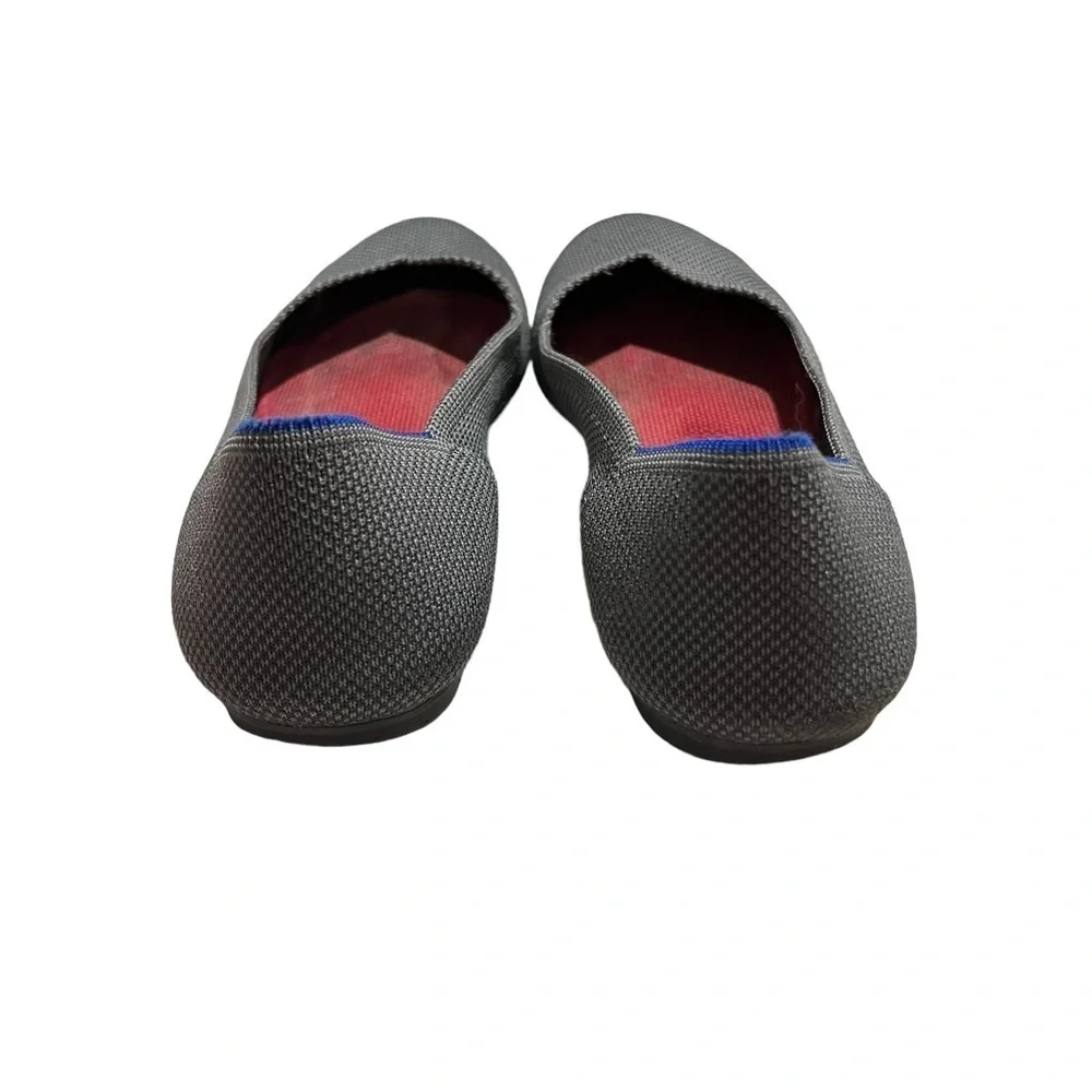 Rothy’s The Flat Slip On Ballet Shoes Gray Textile Size 8.5 Women’s - Picture 5 of 12